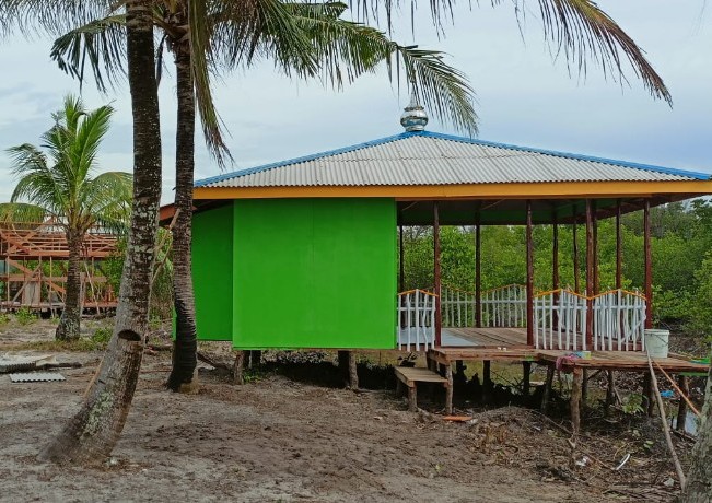 Fasilitas pertemuan di Ekowisata Mangrove Presiden Setokok, Kota Batam.